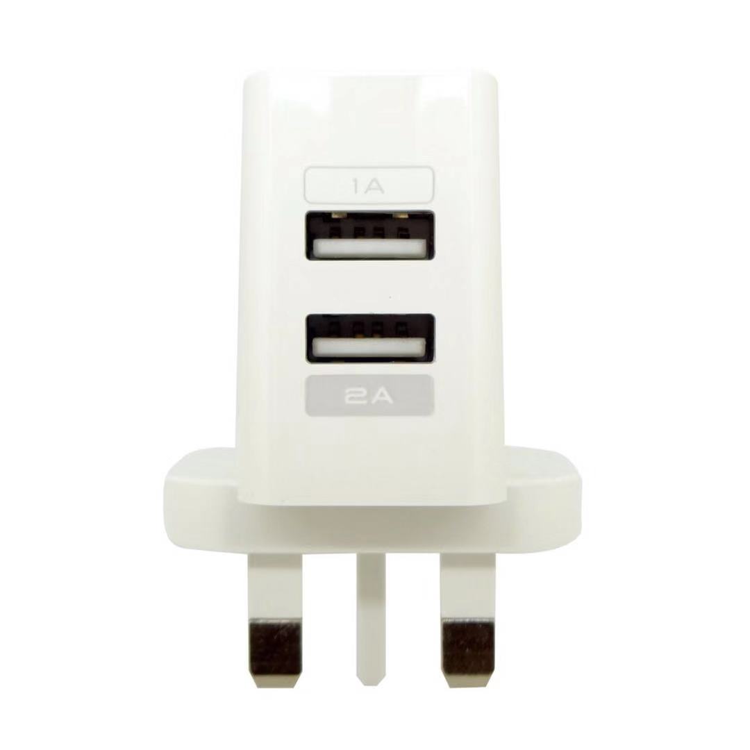 (WHITE)Skyblue 2Ports USB Travel Charger EC211 2.1A (READY STOCK)